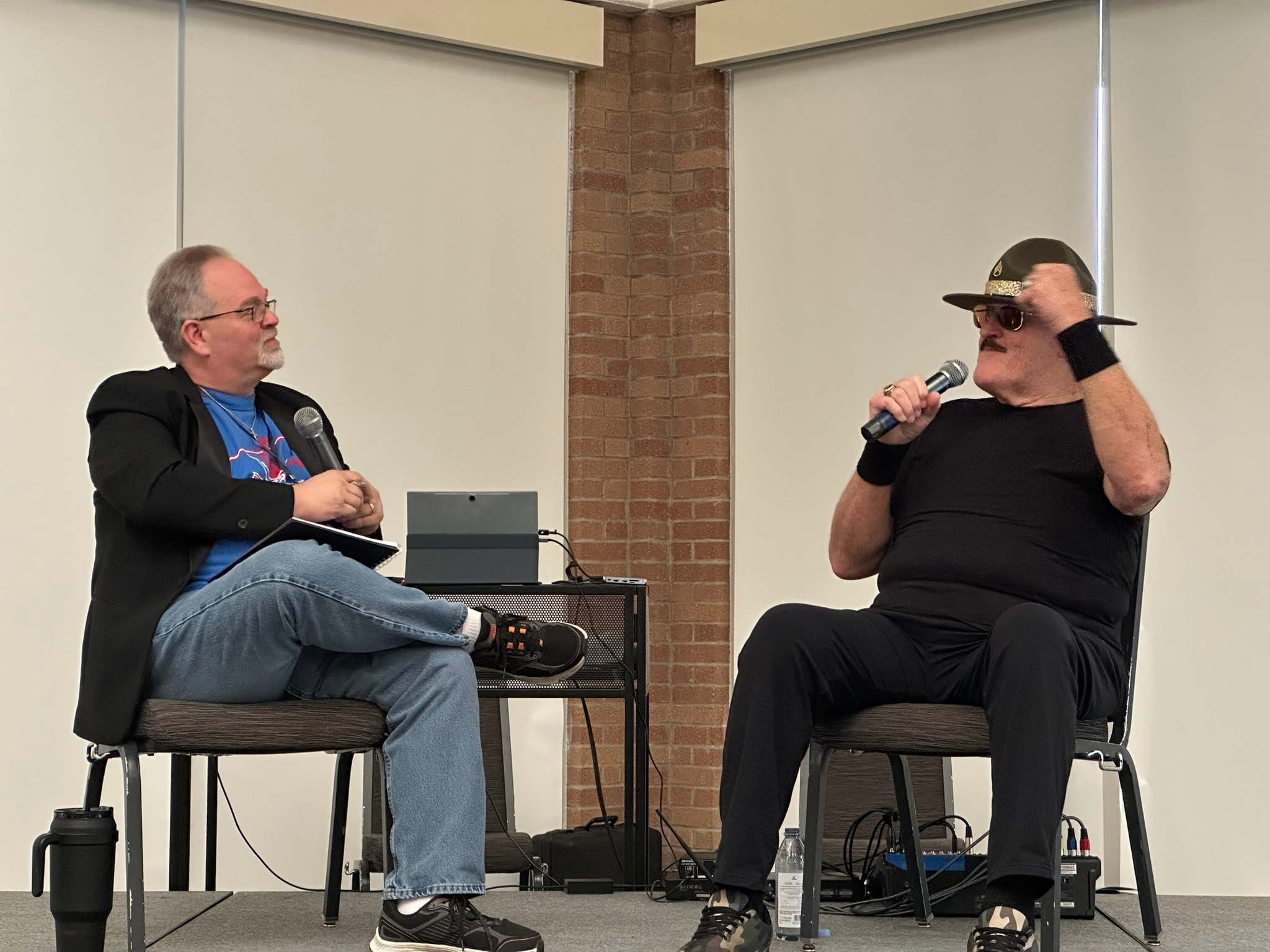 Rob Ervin at a panel event